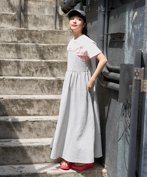 未使用級✨FOXEY White Coral シアサッカーワンピース シルク混 未使用級✨FOXEY White Coral シアサッカーワンピース シルク混