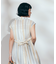 インド マルチストライプ ノースリーブVネック シャツワンピース