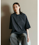 AIRDRY 高機能素材 7.7オンス ビックシルエット ヘンリーネックTシャツ/吸水速乾/遮熱性/UVカット