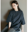 AIRDRY 高機能素材 7.7オンス ビックシルエット ヘンリーネックTシャツ/吸水速乾/遮熱性/UVカット