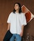 AIRDRY 高機能素材 カノコ編み クルーネック ポケットTシャツ/吸水速乾/遮熱性/UVカット