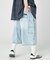 Super Wide Curve Double Knee Denim Cropped Pants