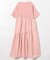裾フリル ピグメント半袖ワンピース