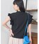 袖フリル ノースリーブTシャツ