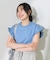 袖フリル ノースリーブTシャツ