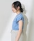 袖フリル ノースリーブTシャツ