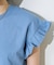 袖フリル ノースリーブTシャツ