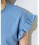 袖フリル ノースリーブTシャツ