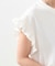 袖フリル ノースリーブTシャツ