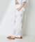 インド コットンスラブ 刺繍イージーパンツ<セットアップ対応＞