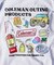 別注 coleman fishing goods バックプリントクルーネックTシャツ