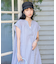 インド　ボイル スキッパーフレアワンピース＜ペチワンピース付き＞