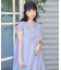 インド　ボイル スキッパーフレアワンピース＜ペチワンピース付き＞