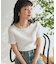 バレエネック ランダムリブTシャツ