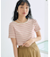 バレエネック ランダムリブTシャツ