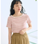 バレエネック ランダムリブTシャツ