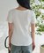 バレエネック ランダムリブTシャツ