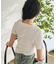 バレエネック ランダムリブTシャツ
