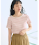 バレエネック ランダムリブTシャツ