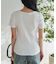 バレエネック ランダムリブTシャツ
