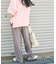 カラージョーゼットパンツ/レーヨンイージーパンツ