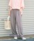 カラージョーゼットパンツ/レーヨンイージーパンツ