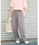 カラージョーゼットパンツ/レーヨンイージーパンツ