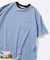 【Beach & Festival】マルチボーダー パイル クルーネック ポケットTシャツ ショートスリーブ
