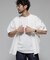 別注 フルジップカーディガン ショートスリーブシャツ ブロード