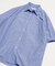 タイプライター レギュラーカラー ショートスリーブ ストライプシャツ