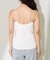 <接触冷感/UVカット>ICE SUMMER カップ付きリブキャミソール