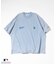 MLB メジャーリーグ ベースボール フェード加工 ダブルロゴ クルーネック 半袖 ポケットTシャツ