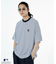 MLB メジャーリーグベースボール ピンボーダー 半袖Tシャツ