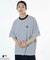 MLB メジャーリーグベースボール ピンボーダー 半袖Tシャツ