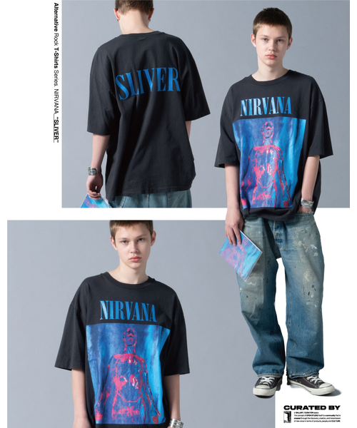 NIRVANA SLIVER クルーネックバンドTシャツ｜フリークスストアの