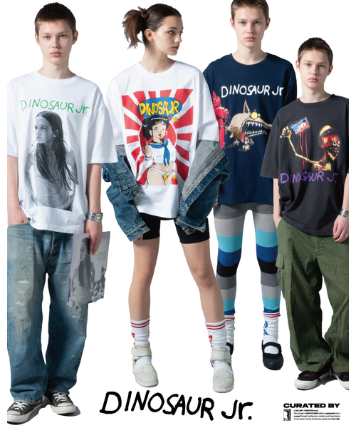 Dinosaur Jr. K-POSTER ART クルーネックバンドTシャツ Dinosaur Jr. K-POSTER ART クルーネックバンドTシャツ