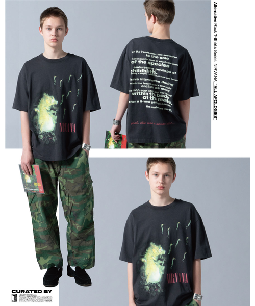 NIRVANA ALL APOLOGIES クルーネックバンドTシャツ｜フリークスストア