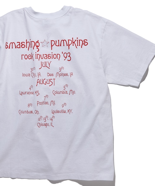 SMASHING PUMPKINS RI TOUR 93 クルーネックバンドTシャツ