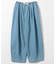 リネン混 カーブイージーパンツ
