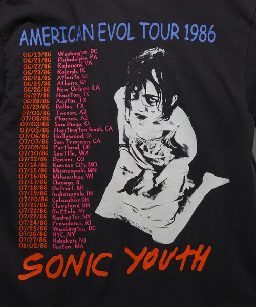 SONIC YOUTH EVOL クルーネックバンドTシャツ｜フリークスストアの通販