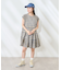 ティアードチェックミニワンピース