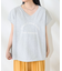 Vネック ロゴTシャツ
