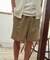 LINEN COTTON EASY SHORTS 【セットアップ対応】 / リネン コットン イージー スラックスショーツ