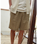 LINEN COTTON EASY SHORTS 【セットアップ対応】 / リネン コットン イージー スラックスショーツ