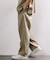 LINEN COTTON EASY SLACKS 【セットアップ対応】 / リネン コットン イージースラックスパンツ