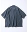 ワイドシルエット フェード加工 オープンカラーシャツ ショートスリーブ