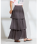 インド コットンクレープレイヤードスカート
