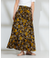 インド バティック調巻きスカート