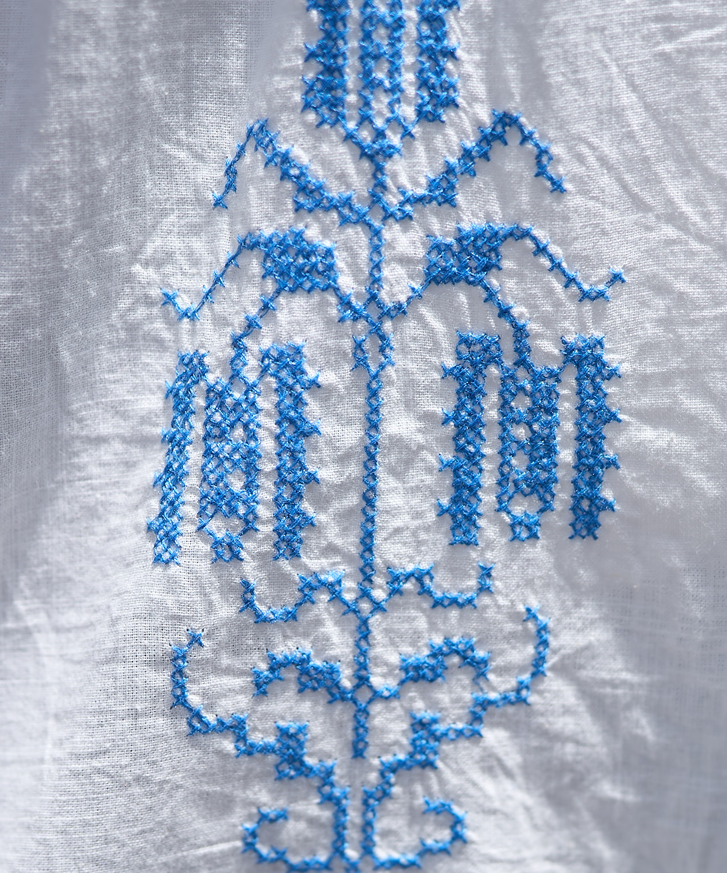 インド コットンスラブ刺繍 バックリボンキャミソール<セットアップ対応>