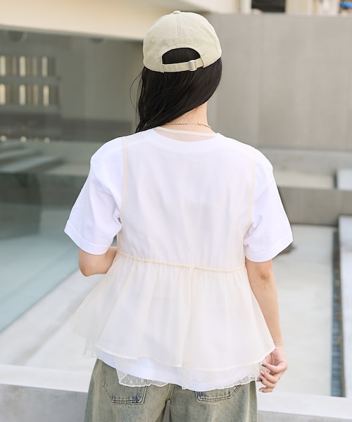 Curensology オーガンジー レースベスト Curensology オーガンジー